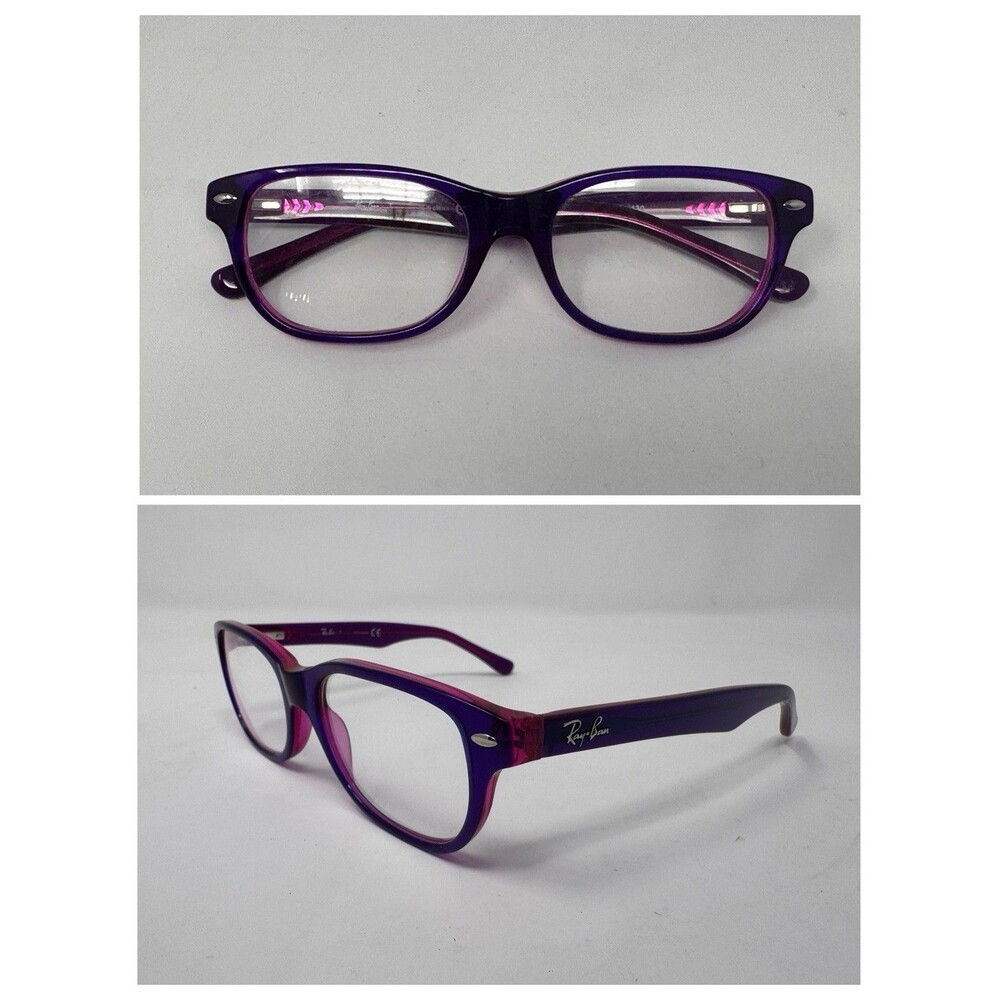 Ray-Ban RB1555 Junior Eyeglass Frames Only 48-16-130 Purple 3666 Authentic
